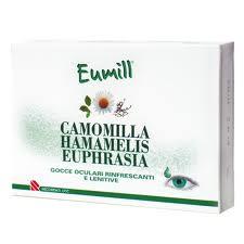 EUMILL GOCCE OCULARI RINFRESCANTI E LENITIVE ALLA CAMOMILLA HAMAMELIS E EUPHRASIA 10 PIPETTE MONODOSE