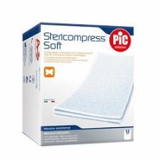 PIC SOLUTION STERICOMPRESS SOFT - COMPRESSE IN TESSUTO NON TESSUTO STERILI - 12 PEZZI DA 18 x 40 CM