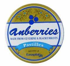 ANBERRIES PASTIGLIE GOLA GUSTO RIBES NERO E GLICERINA - 55 G