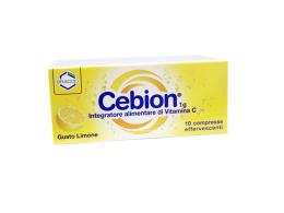 CEBION INTEGRATORE ALIMENTARE DI VITAMINA C GUSTO LIMONE - 10 COMPRESSE EFFERVESCENTI