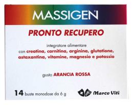 MASSIGEN PRONTO RECUPERO GUSTO ARANCIA ROSSA 14 BUSTE DA 6 G