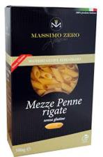 MASSIMO ZERO PASTA CORTA SENZA GLUTINE - MEZZE PENNE RIGATE - 500 G