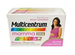 MULTICENTRUM MAMMA DHA - INTEGRATORE ALIMENTARE SPECIFICO PER DONNE IN GRAVIDANZA - 30 COMPRESSE + 30 CAPSULE MOLLI