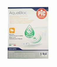 PIC SOLUTION AQUABLOC - CEROTTO POST OPERATORIO IMPERMEABILE - 5 PEZZI DA 10 x 8 CM