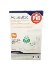 PIC SOLUTION AQUABLOC - CEROTTO POST OPERATORIO IMPERMEABILE - 5 PEZZI DA 15 x 10 CM