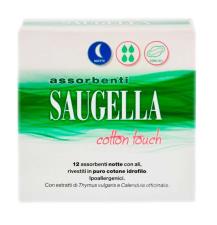 SAUGELLA ASSORBENTI COTTON TOUCH 12 ASSORBENTI NOTTE CON ALI