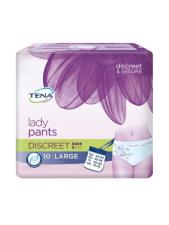 TENA® LADY PANTS DISCREET INCONTINENZA LEGGERA TAGLIA L 10 PEZZI